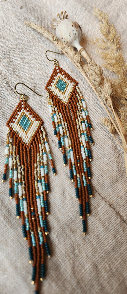 Harmony- in bold auburn and rich teal